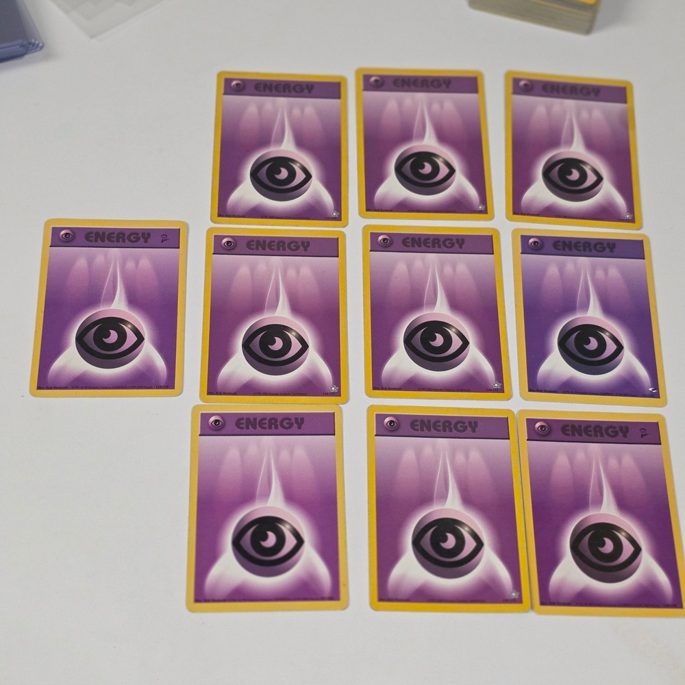 Pokemon TCG Psychic Energy Card Lot 10 Count Base Set Fossil‎ Base Set 2 Vintage